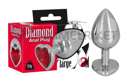 Analt, Diamond Plug Metall - Large Analplug