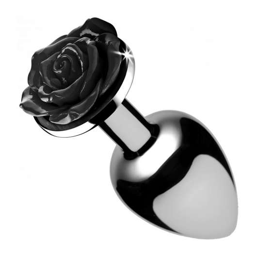 Black Rose Analplug Aluminium