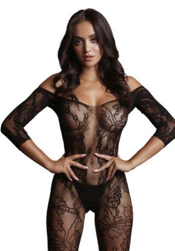 Bodystocking Long-Sleeve And Lace