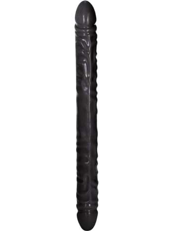 California Exotic: Black Jack, Veined Double Dong, 45 cm, svart