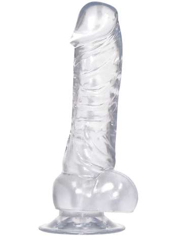 Crystal Clear: Dong med Sugkopp, 18 cm