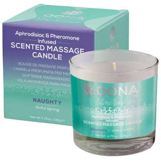 Dona - Scented Massage Candle - Naughty - 135 g