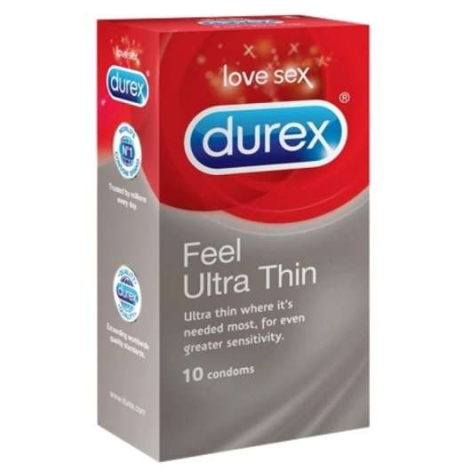 Durex Feel Ultra Thin Kondomer 10-pack