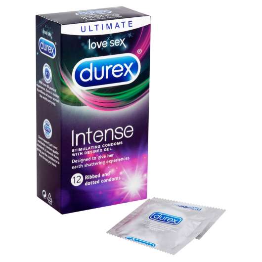 Durex Intense Orgasmic Condoms - 12-pack