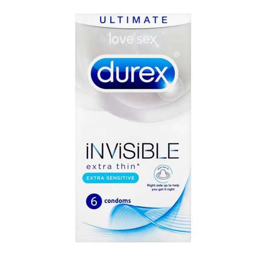 Durex Invisible Kondomer 6-pack