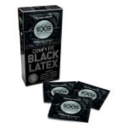 EXS Black Latex Comfy Fit 12-pack