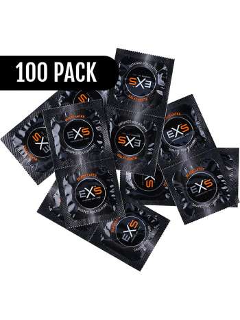 EXS Black Latex: Kondomer, 100-pack