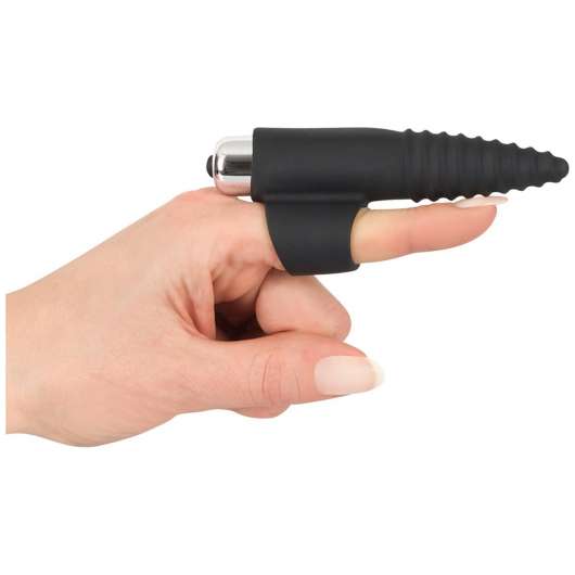 Finger Vibrator Silicone Svart