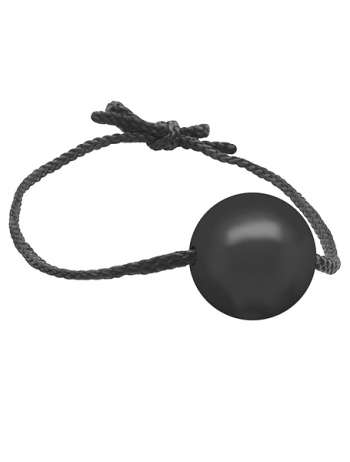 Gag With Leather Strings Silicone Ball 40 mm