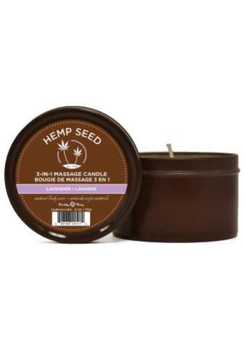 Hemp Seed Massageljus Lavender, 170 gram