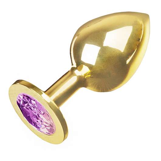 Jewllery L Gold/Purple 4 cm