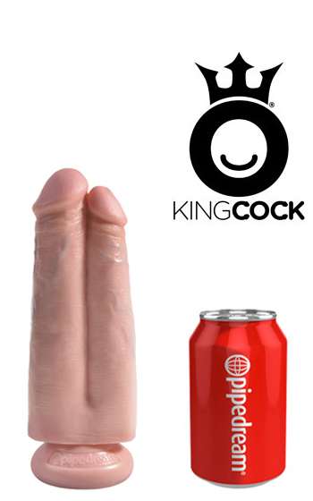 King Cock Dubbel Dildo 18 cm
