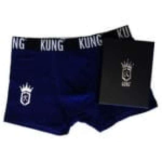 KUNG-kalsong i presentbox, blå, extra large