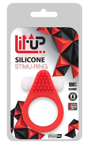 Lit Up Silicone Ring Red