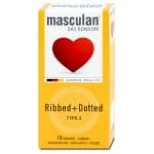 Masculan Ribbed + Dotted 10-pack