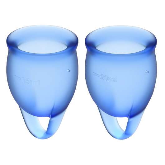 Satisfyer Feel Confident Menstrual Cups Blue