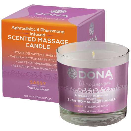 Scented massage candle - sassy