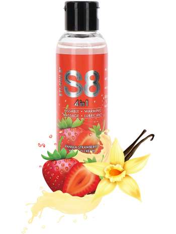 Stimul8: S8 4-in-1 Dessert Lube, Vanilla/Strawberry, 125 ml