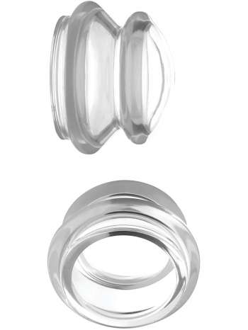 XR Master Series: Clear Plungers, Silicone Nipple Suckers, large